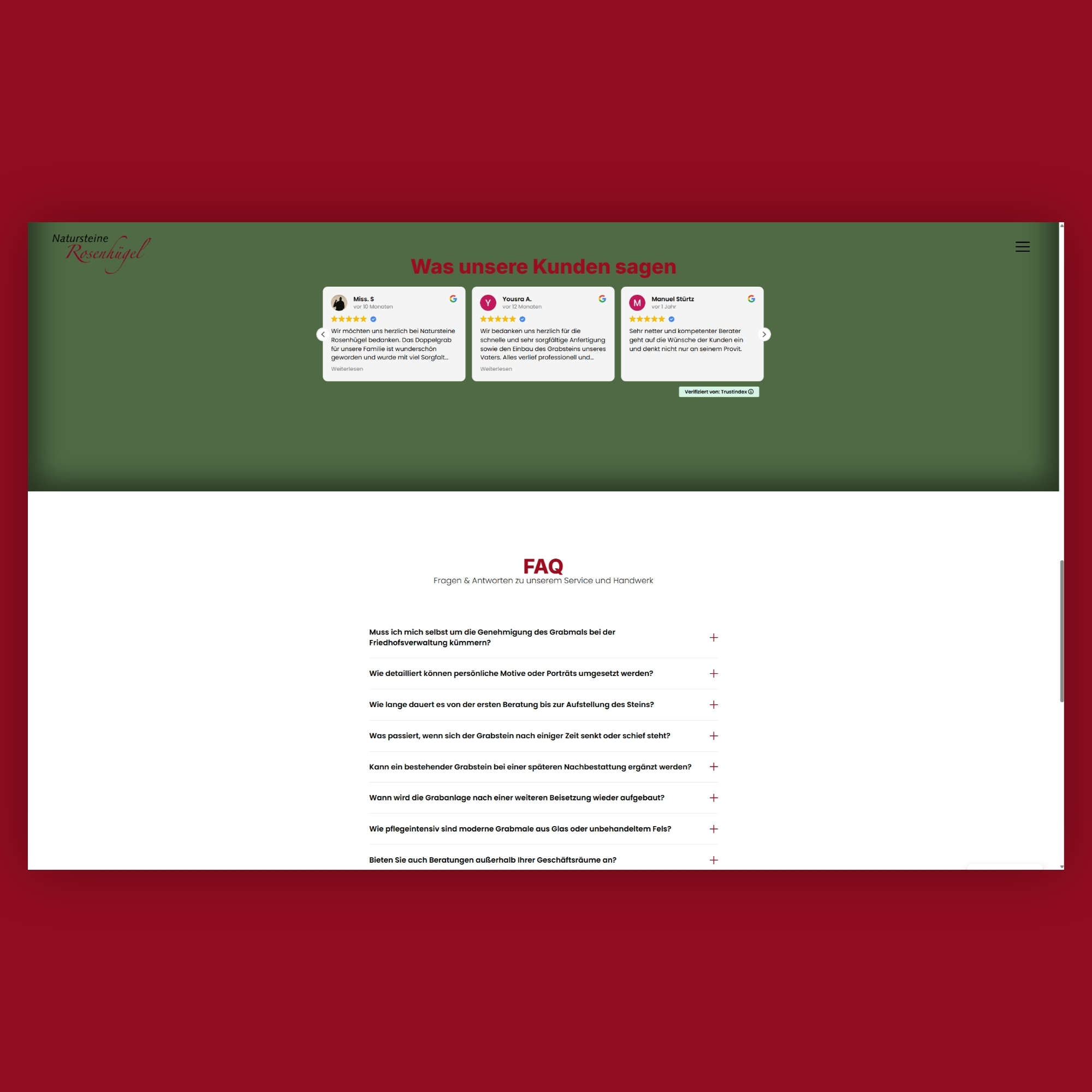 Screenshot der Natursteine-Rosenhuegel-Webseite, Ansicht 3